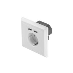 Lanberg AC-WS01-USB2-F douills et ensemble de douilles Prise