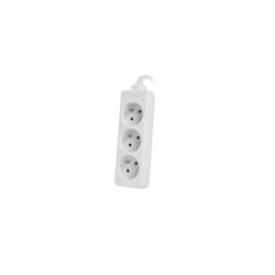 Lanberg PS0-03E-0150-W multiprise 1,5 m 3 sortie(s) CA Intérieure Blanc