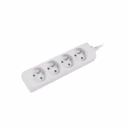 Lanberg PS0-04E-0150-W multiprise 1,5 m 4 sortie(s) CA Intérieure Blanc