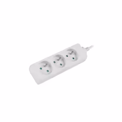 Lanberg PS0-03E-0300-W multiprise 3 m 3 sortie(s) CA Intérieure Blanc