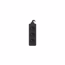 Lanberg PS0-03E-0300-BK, 3 m, Intérieure, Type E, Noir, 3 sortie(s) CA, 10 A