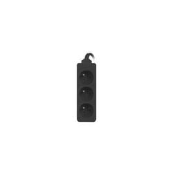 Lanberg PS0-03E-0300-BK multiprise 3 m 3 sortie(s) CA Intérieure Noir