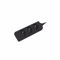 Lanberg PS0-03E-0300-BK multiprise 3 m 3 sortie(s) CA Intérieure Noir