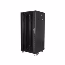 Lanberg FF01-6627-12B, Rack autonome, 27U, 800 kg, Verrouillage des touches, Rails de rack, Pieds réglables