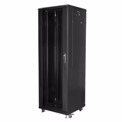 Lanberg FF01-6637-12B, Rack autonome, 37U, 800 kg, Verrouillage des touches, Rails de rack, Pieds réglables