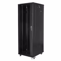 Lanberg FF01-6837-12B, Rack autonome, 37U, 800 kg, Verrouillage des touches, Rails de rack, Pieds réglables