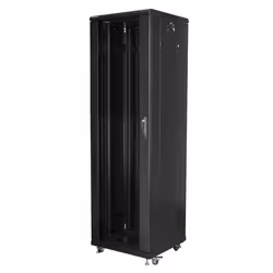 Lanberg FF01-6642-12B, Rack autonome, 42U, 800 kg, Verrouillage des touches, Rails de rack, Pieds réglables