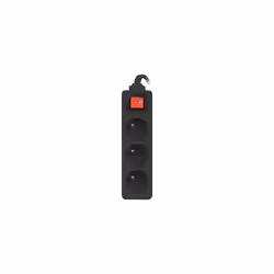 Lanberg PS1-03E-0150-BK multiprise 1,5 m 3 sortie(s) CA Intérieure Noir