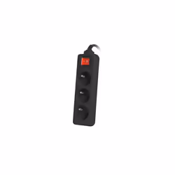 Lanberg PS1-03E-0300-BK multiprise 3 m 3 sortie(s) CA Intérieur & extérieur Noir