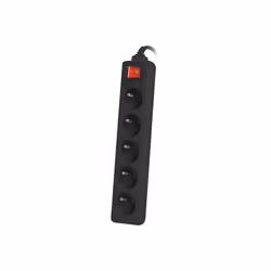 Lanberg PS1-05E-0300-BK multiprise 3 m 5 sortie(s) CA Intérieure Blanc - Vue supplémentaire 4