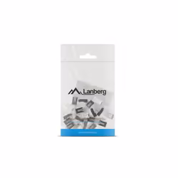 Lanberg PLS-6020 connecteur de fils RJ-45 Acier inoxydable, Transparent