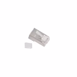 Lanberg PLS-6000 connecteur de fils RJ-45 Acier inoxydable, Transparent