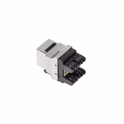Lanberg KSF6-1000, Plat, Noir, Métallique, RJ-45, LSA, Mâle, Femelle