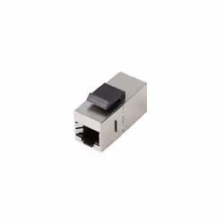 Lanberg KSF6-3000, Plat, Noir, Acier inoxydable, RJ-45, RJ-45, Femelle, Femelle