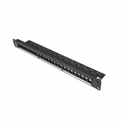 Lanberg PPKS-1024-B, RJ-45, Noir, Acrylonitrile-Butadiène-Styrène (ABS), Plastique, Montage de rack, 1U, 482,6 mm