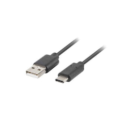 Lanberg CA-USBO-31CU-0010-BK câble USB 1 m USB 3.2 Gen 1 (3.1 Gen 1) USB A USB C Noir