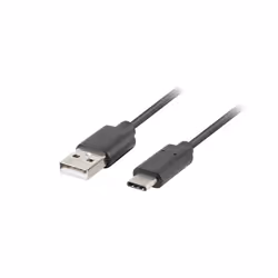Lanberg CA-USBO-10CU-0005-BK, 0,5 m, USB A, USB C, USB 2.0, 480 Mbit/s, Noir