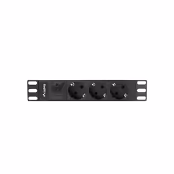 Lanberg PDU-03F-0200-IEC-BK unité de distribution d'énergie 1U