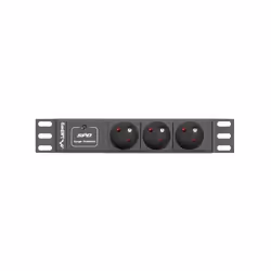 Lanberg PDU-03E-0200-BK unité de distribution d'énergie 3 sortie(s) CA 1U Noir - Vue supplémentaire 4