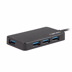 NATEC Moth, USB 2.0, USB 3.2 Gen 1 (3.1 Gen 1) Type-A, 5000 Mbit/s, Noir, 0,15 m, USB
