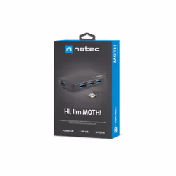 NATEC Moth USB 2.0 5000 Mbit/s Noir