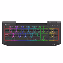GENESIS Lith 400 RGB clavier Jouer USB QWERTY US International Noir