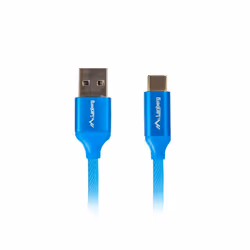 Lanberg CA-USBO-22CU-0005-BL, 0,5 m, USB A, USB C, USB 2.0, Bleu