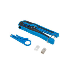 Lanberg NT-0303 Pince à sertir Ensemble d'outils Noir, Bleu