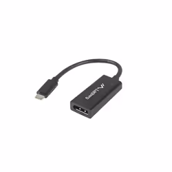 Lanberg AD-UC-DP-01, 0,15 m, USB Type-C, DisplayPort, Mâle, Femelle, Droit