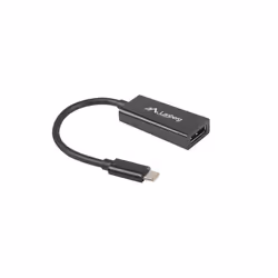 Lanberg AD-UC-DP-01 câble vidéo et adaptateur 0,15 m USB Type-C DisplayPort Noir