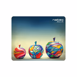 NATEC Modern Art - Apples, Multicolore, Image, Tissu, Caoutchouc, Base antidérapante