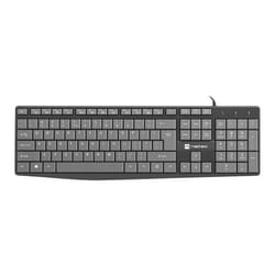 NATEC NAUTILUS clavier maison/bureau USB QWERTY US International Noir, Gris