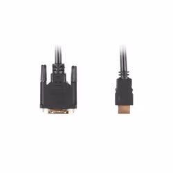 Lanberg CA-HDDV-10CC-0005-BK, 0,5 m, HDMI Type A (Standard), DVI-D, Mâle, Mâle, Droit