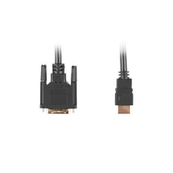 Lanberg CA-HDDV-10CC-0005-BK câble vidéo et adaptateur 0,5 m HDMI Type A (Standard) DVI-D Noir