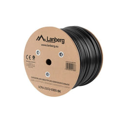 Lanberg LCF6-21CU-0305-BK câble de réseau Noir 305 m Cat6 F/UTP (FTP)