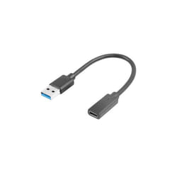 Lanberg AD-UC-UA-03 câble USB 0,15 m USB 3.2 Gen 1 (3.1 Gen 1) USB type A USB Type-C Noir