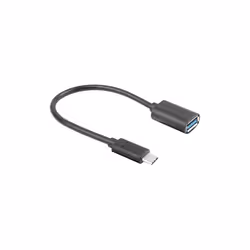 Lanberg AD-UC-UA-04, 0,15 m, USB A, USB C, USB 3.2 Gen 1 (3.1 Gen 1), 5000 Mbit/s, Noir
