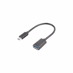 Lanberg AD-UC-UA-04 câble USB 0,15 m USB 3.2 Gen 1 (3.1 Gen 1) USB A USB C Noir