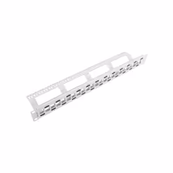 Lanberg PPKS-1224-S, RJ-45, RJ-11, RJ-12, Gris, Métal, Plastique, Montage de rack, 1U, 482,6 mm
