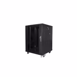 Lanberg FF01-6615-12B, Rack autonome, 15U, 800 kg, Verrouillage des touches, Rails de rack, Roues castor