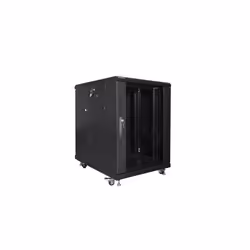 Lanberg FF01-6815-12B, Rack autonome, 15U, 800 kg, Verrouillage des touches, Rails de rack, Pieds réglables