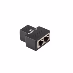 Lanberg ADS-RJ45-2RJ45-OS, Diviseur de câbles, Noir, Femelle, 1 x RJ-45 - 2 x RJ-45
