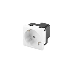 Lanberg AC-4545SW-F-W prise de courant Type F Blanc