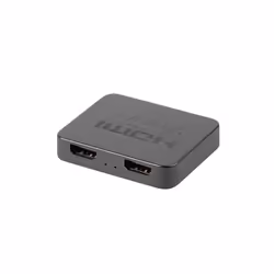 Lanberg SPV-HDMI-0002, HDMI, 2x HDMI, 1.4b, 3840 x 2160 pixels, Noir, Acrylonitrile-Butadiène-Styrène (ABS)