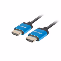 Lanberg CA-HDMI-22CU-0010-BK câble HDMI 1 m HDMI Type A (Standard) Noir, Bleu