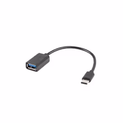 Lanberg AD-OTG-UC-01, 0,15 m, USB A, USB C, USB 2.0, 480 Mbit/s, Noir