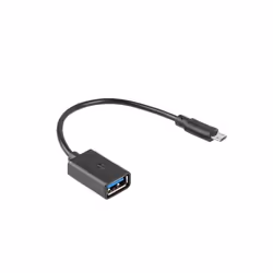 Lanberg AD-OTG-UM-01 câble USB 0,15 m USB 2.0 Micro-USB A USB A Noir