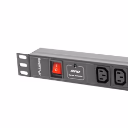 Lanberg PDU-08I-0200-C20-BK unité de distribution d'énergie 8 sortie(s) CA 1U Noir