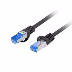 Lanberg PCF6A-10CC-0050-BK câble de réseau Noir 0,5 m Cat6a F/UTP (FTP)