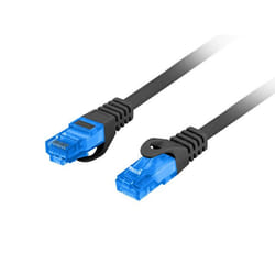 Lanberg PCF6A-10CC-0100-BK câble de réseau Noir 1 m Cat6a S/FTP (S-STP)